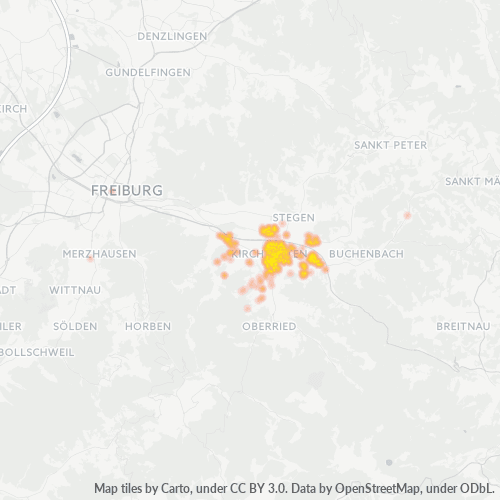 Heatmap für plz 79199