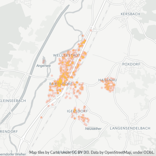 Heatmap für plz 91083