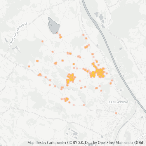 Heatmap für plz 83416