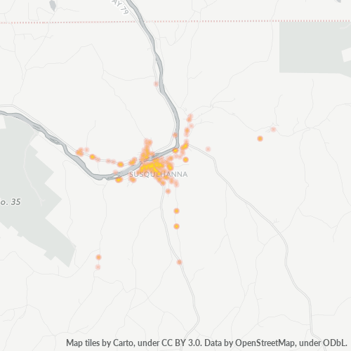 18847 Business Density Heatmap