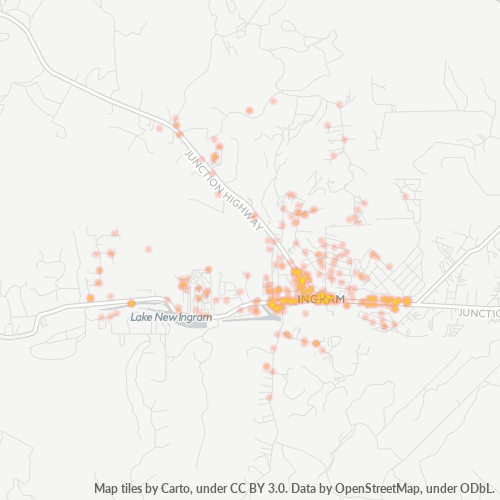 78025 Business Density Heatmap