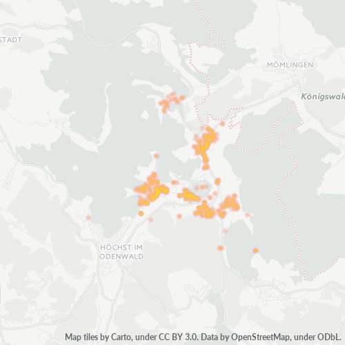 Heatmap für plz 64747