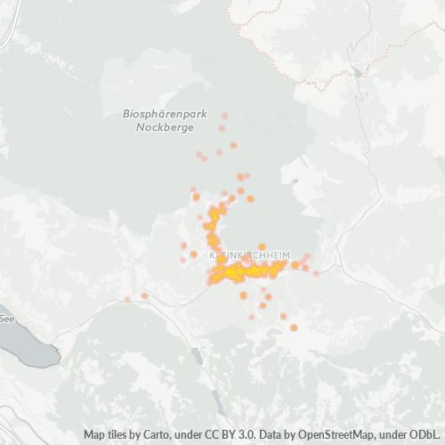 Heatmap für postleitzahl 9546