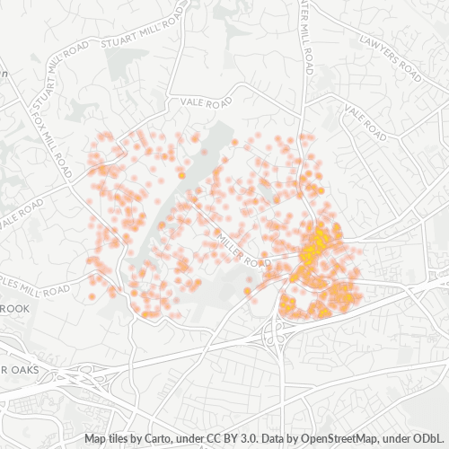 22124 Business Density Heatmap