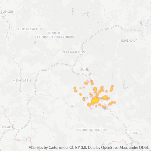 Heatmap für plz 98553