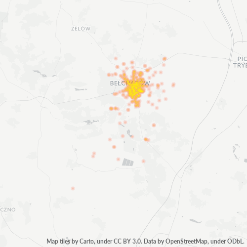 97-400 Mapa intensywności działalności gospodarczej