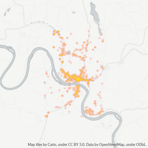 18657 Business Density Heatmap
