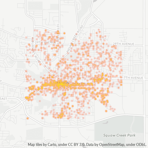 52302 Business Density Heatmap