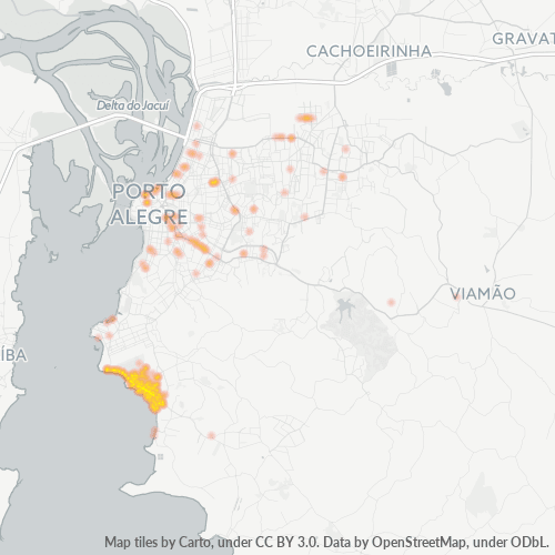 91760-000 Mapa de calor de densidad empresarial