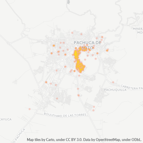 42094 Mapa de calor de densidad empresarial