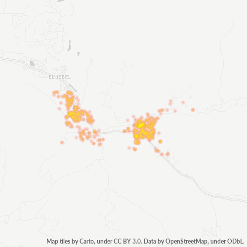 81621 Business Density Heatmap