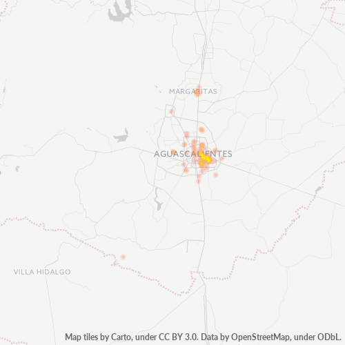 20250 Mapa de calor de densidad empresarial