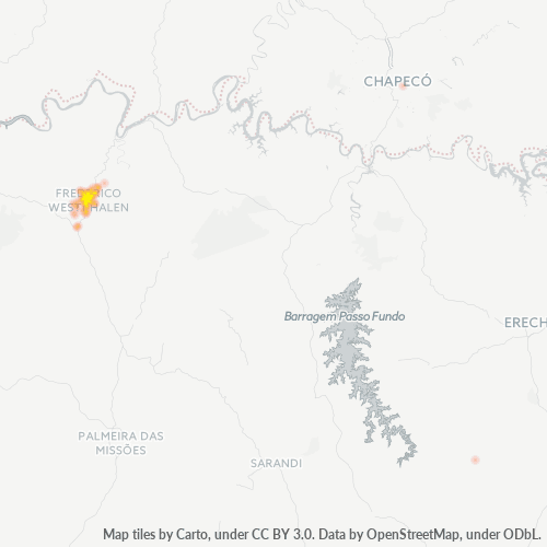 98400-000 Heatmap de Densidade da Empresa