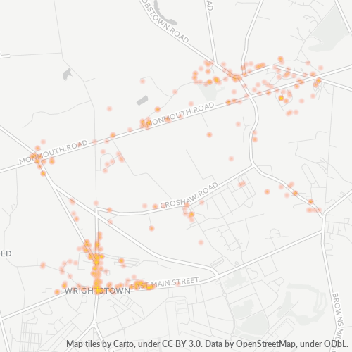 08562 Business Density Heatmap