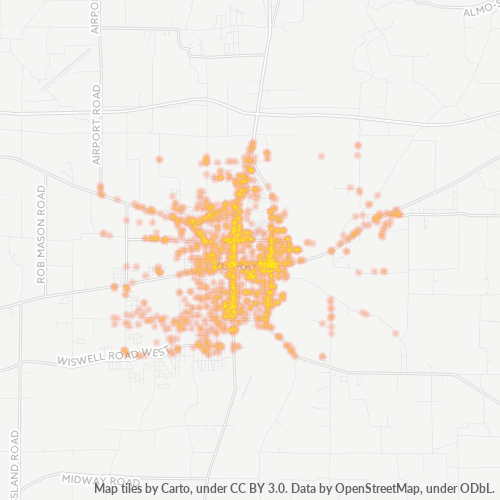 42071 Business Density Heatmap