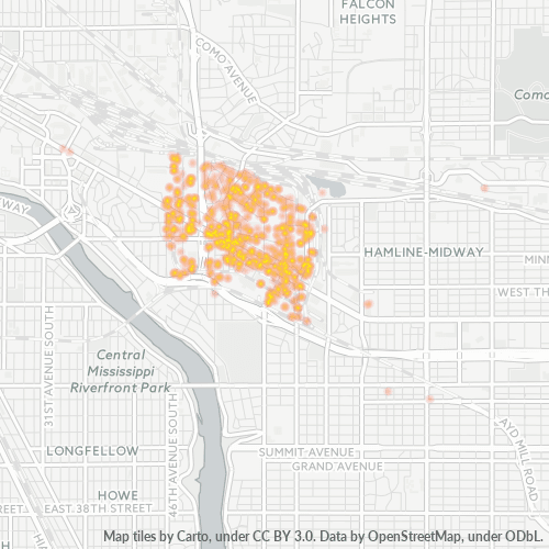 55114 Business Density Heatmap