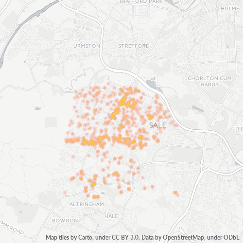 M33 Business Density Heatmap