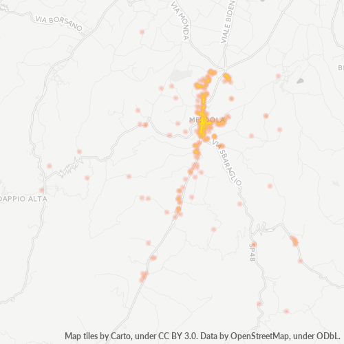 Mappa di calore per cap 47014