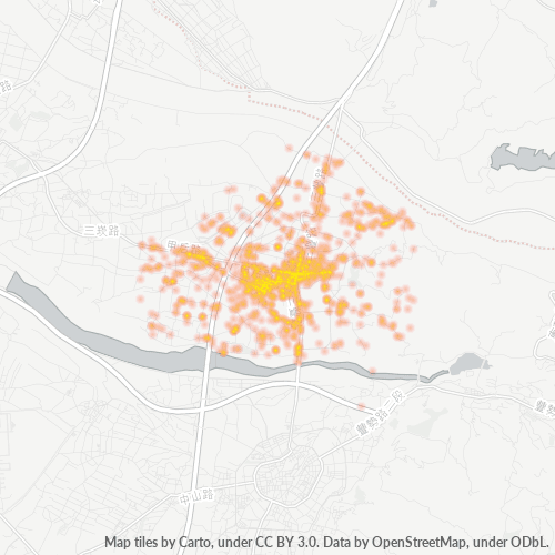 421 商業密度熱圖