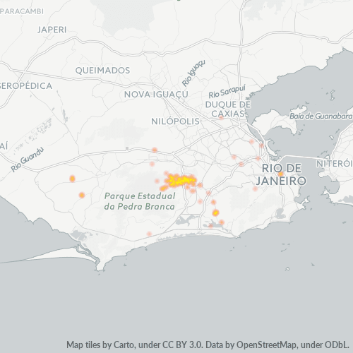 22723-000 Mapa de calor de densidad empresarial