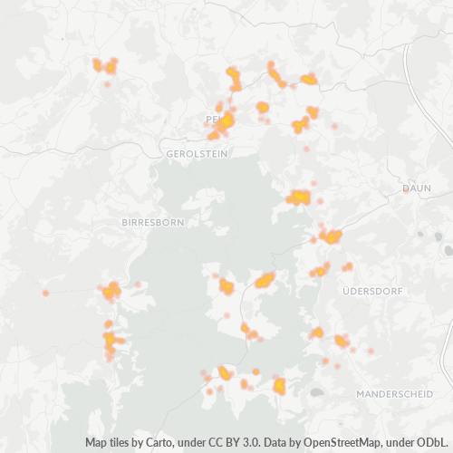 Heatmap für plz 54570