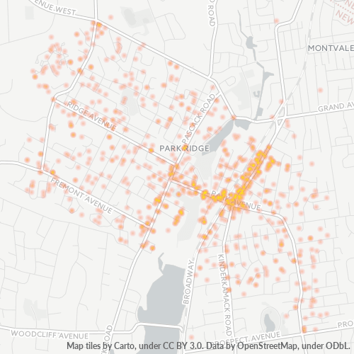 07656 Business Density Heatmap
