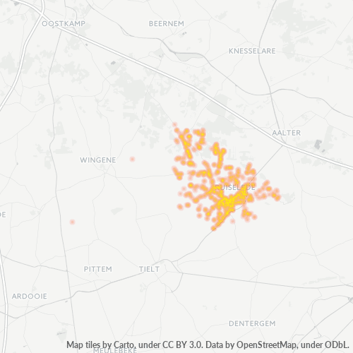 Heatmap voor postcode 8755