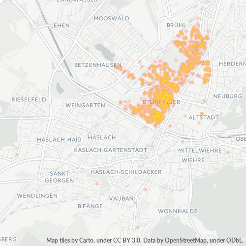 Heatmap für plz 79106