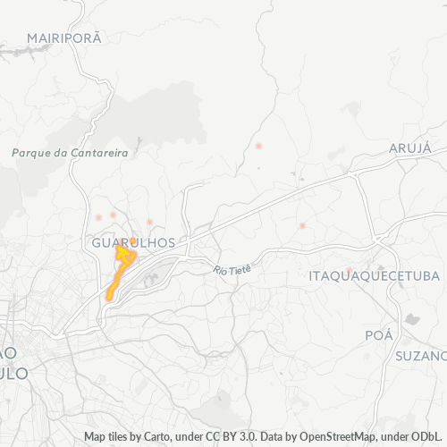 07022-000 Mapa de calor de densidad empresarial