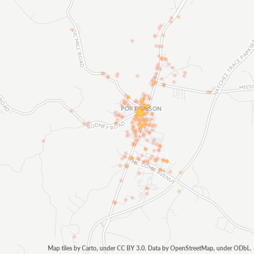 39150 Business Density Heatmap