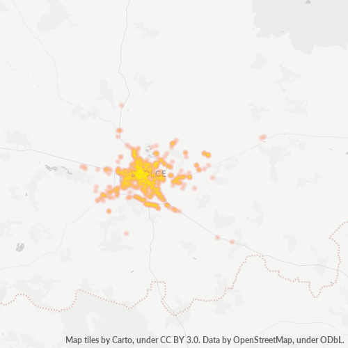 08-110 Mapa intensywności działalności gospodarczej