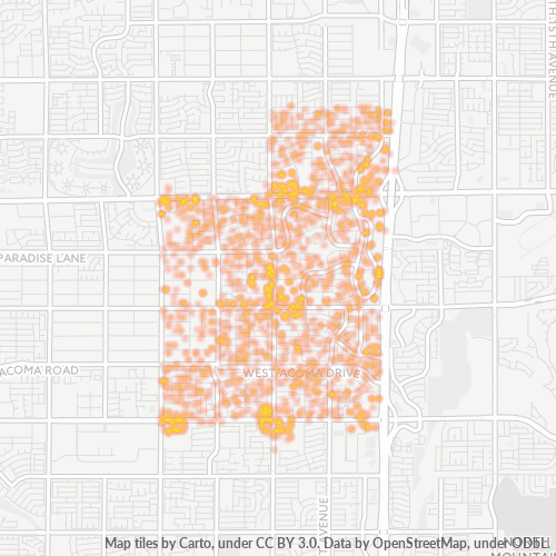 85053 Business Density Heatmap