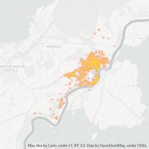 Heatmap für plz 84489