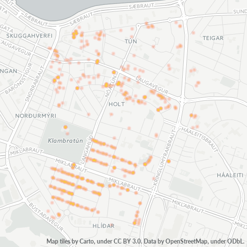105 Business Density Heatmap