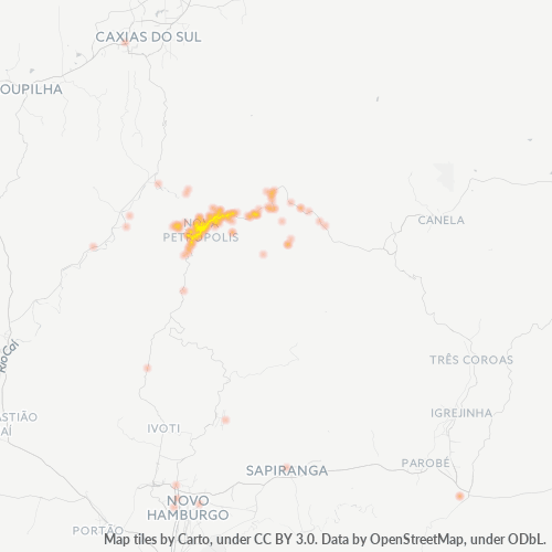 95150-000 Heatmap de Densidade da Empresa