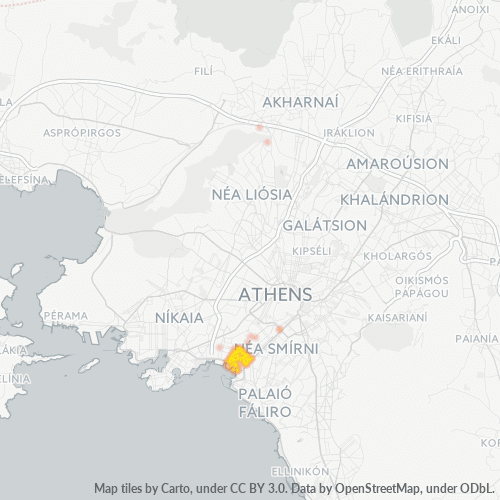 176 74 Χάρτης θερμότητας πυκνότητας επιχείρησης