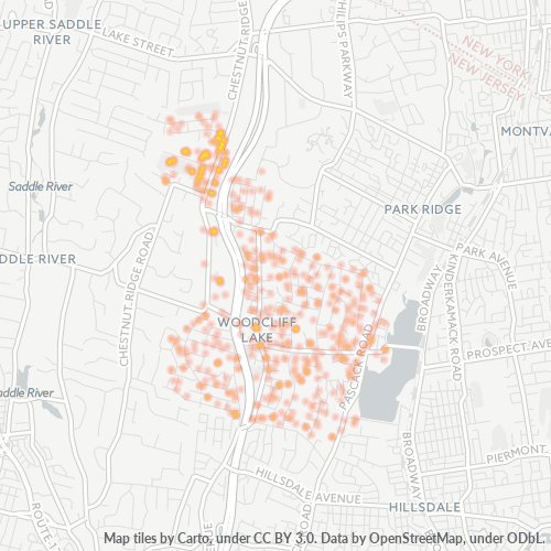 07677 Business Density Heatmap