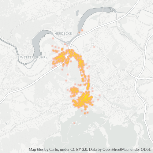Heatmap für plz 58089