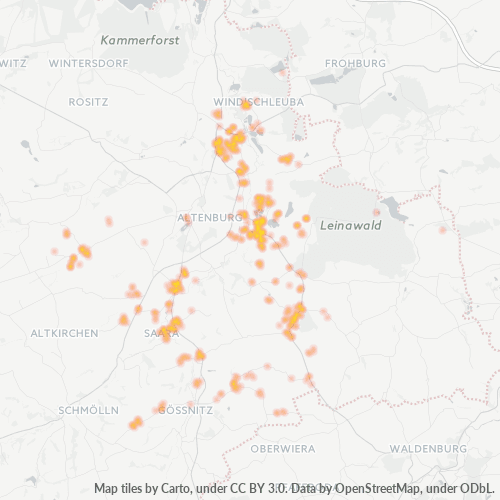 Heatmap für plz 04603