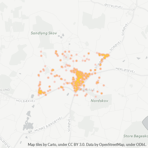 4295 Heatmap over forretningstæthed