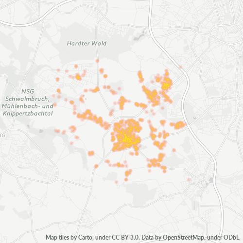 41179 Standortdichte-Heatmap