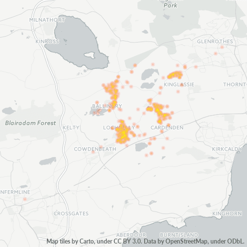 KY5 Business Density Heatmap