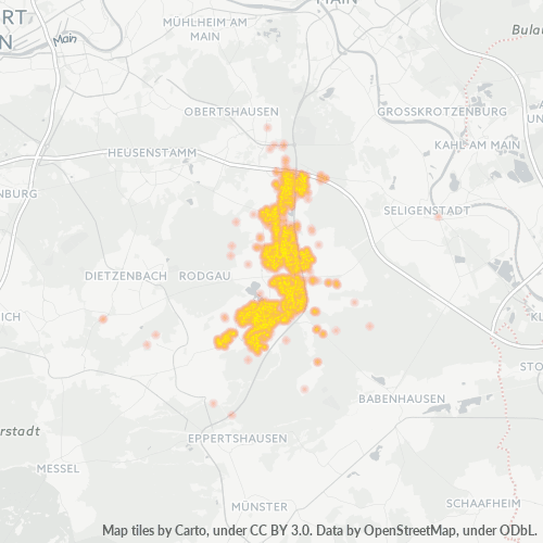 63110 Standortdichte-Heatmap