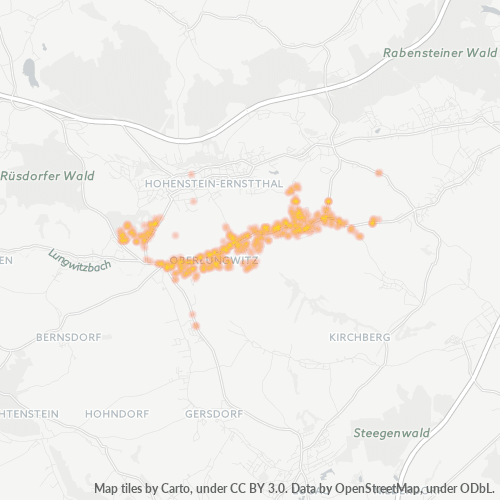 Heatmap für plz 09353