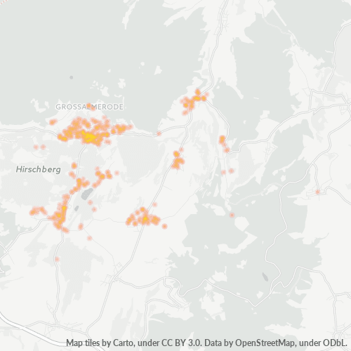 Heatmap für plz 37247