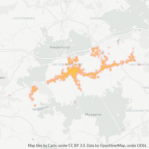 Heatmap für plz 01900