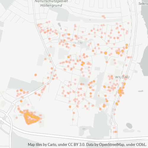 Heatmap für plz 15745