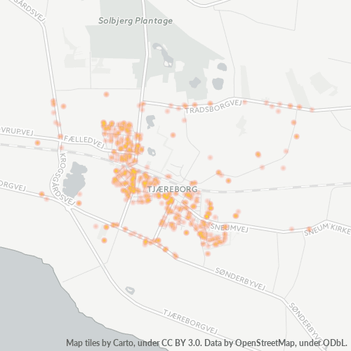 6731 Heatmap over forretningstæthed