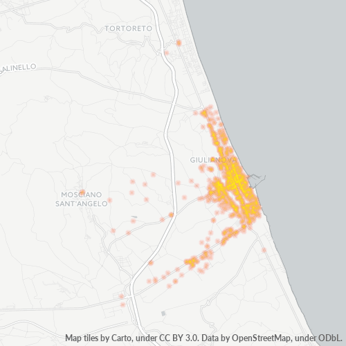 Mappa di calore per cap 64021