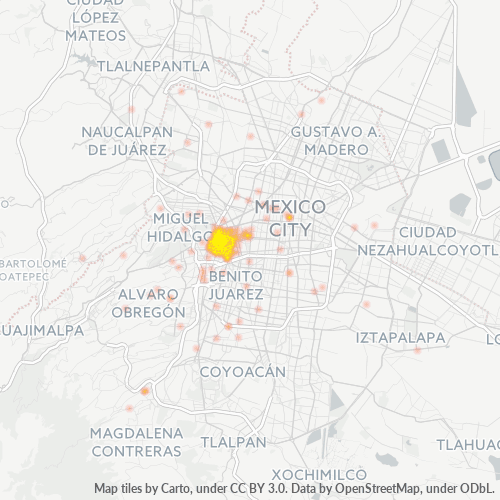 06140 Mapa de calor de densidad empresarial